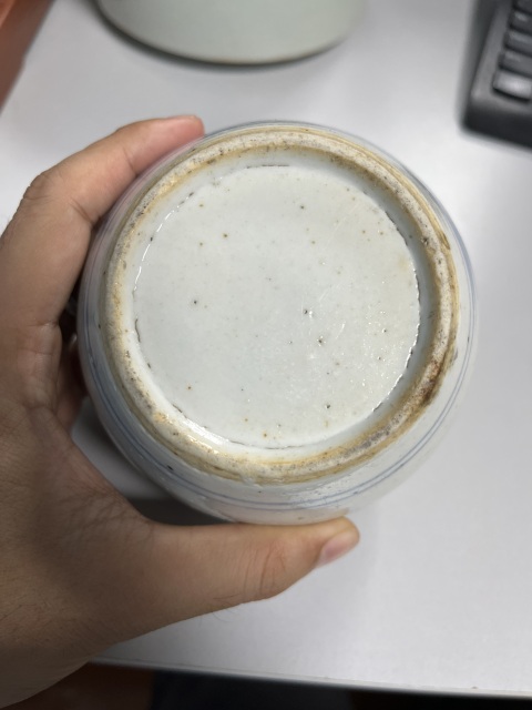 古玩陶瓷清中期青花花卉紋蓋罐拍賣,當前價格688元