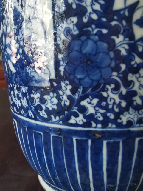 古玩陶瓷青花花鳥紋棒槌瓶拍賣，當前價格16000元