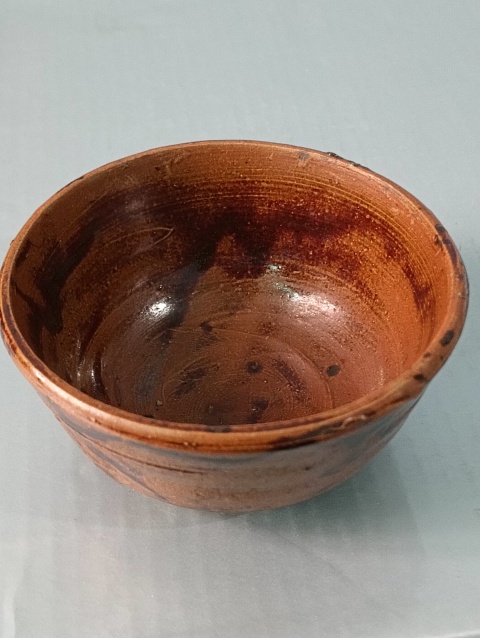 古玩陶瓷明末清初,紫金釉茶盞拍賣,當(dāng)前價格350元