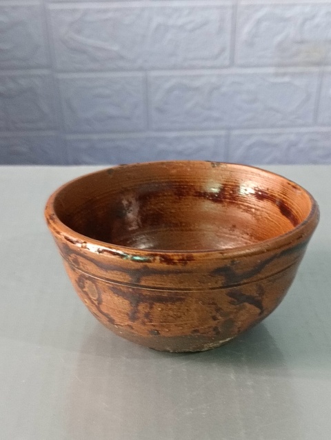 古玩陶瓷明末清初,紫金釉茶盞拍賣,當(dāng)前價格350元