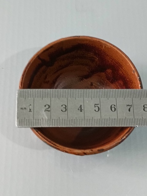 古玩陶瓷明末清初,紫金釉茶盞拍賣,當(dāng)前價格350元
