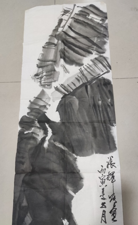 古玩字畫中美協會員名家唐海 蕉葉小雞拍賣,當前價格1288元