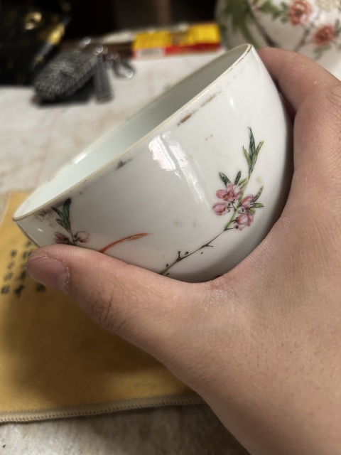 古玩陶瓷民國粉彩花鳥紋蓋罐拍賣,當前價格1600元