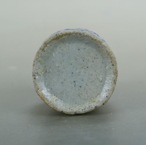 古玩陶瓷清中晚期.青花纏枝花紋水盂（周末福利3元快樂拍）拍賣，當前價格168元