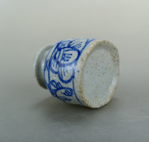 古玩陶瓷清中晚期.青花纏枝花紋水盂（周末福利3元快樂拍）拍賣，當前價格168元