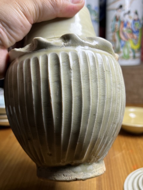 古玩陶瓷南宋條紋蓋罐拍賣，當前價格3588元