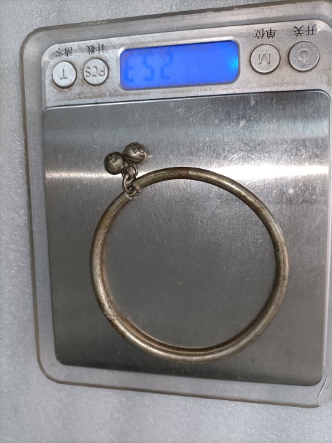 古玩雜項銀手鐲拍賣,當前價格280元