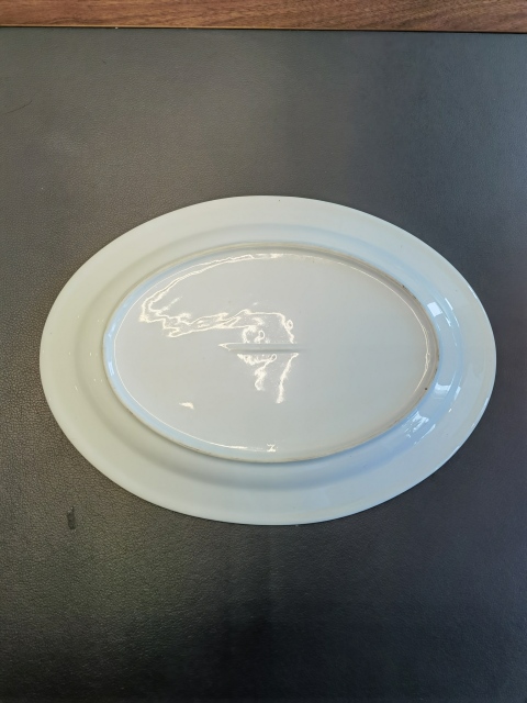 古玩陶瓷35厘米龍鳳藍釉描金紋大盤拍賣，當前價格1500元