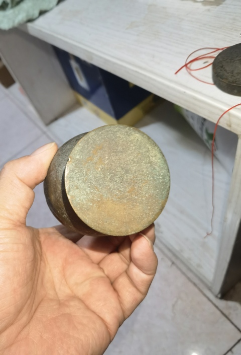古玩銅器民國銅墨盒拍賣，當前價格300元
