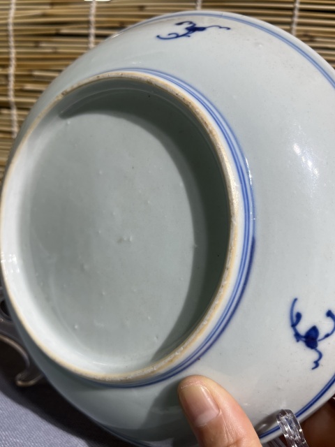 古玩陶瓷拐子龍紋青花盤拍賣,當前價格1800元