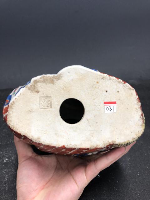 古玩陶瓷底款茂記生造粉彩五子登科彌勒佛造像拍賣，當前價格8000元