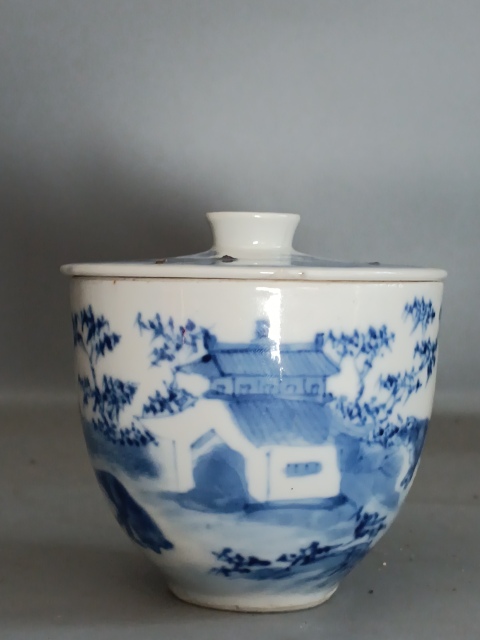 古玩陶瓷青花生肖圖蓋缸拍賣，當前價格1888元