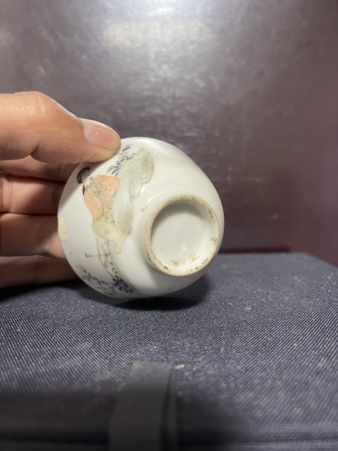 古玩陶瓷粉彩仕女人物杯拍賣，當前價格150元