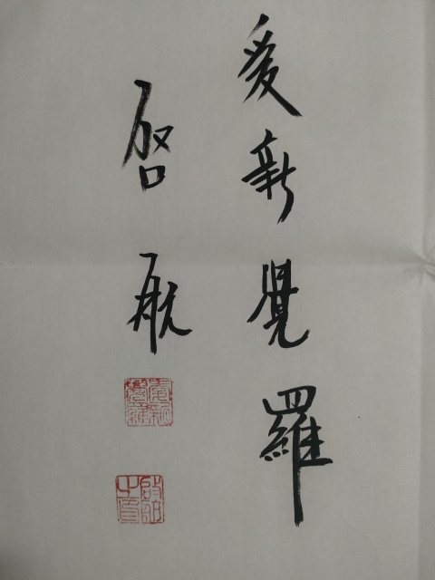 古玩字畫愛新覺羅啟航行書作品拍賣,當(dāng)前價(jià)格60元