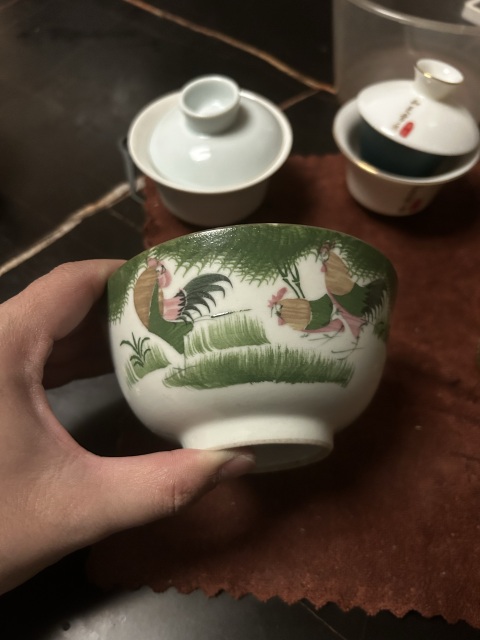 古玩陶瓷晚清民國(guó)紅綠彩大吉圖小碗(一個(gè))拍賣,當(dāng)前價(jià)格780元