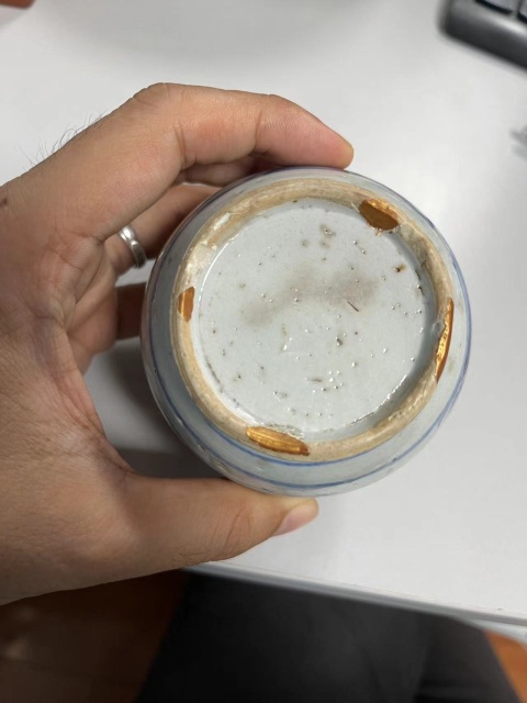 古玩陶瓷雍乾青花山水人物石榴尊拍賣,當前價格699元