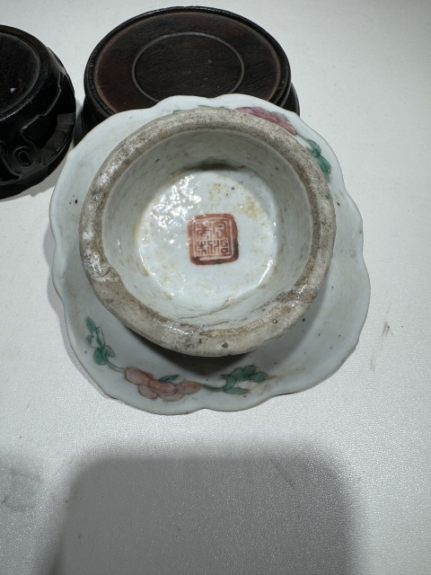 古玩陶瓷粉彩金玉滿堂紋供盤拍賣,當前價格850元