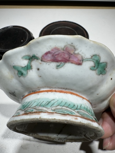 古玩陶瓷粉彩金玉滿堂紋供盤拍賣,當前價格850元