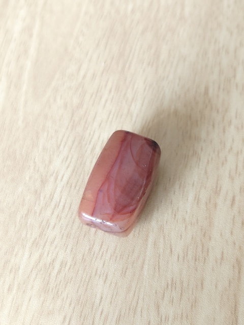 古玩玉器清天然紅瑪瑙多棱珠拍賣，當前價格299元