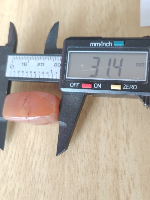 古玩玉器清天然紅瑪瑙多棱珠拍賣，當前價格299元
