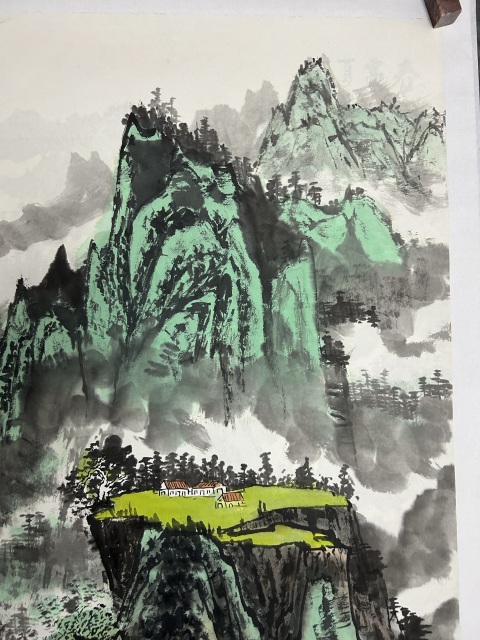 古玩字畫郭霖飛《溪山隱居圖》拍賣,當前價格758元