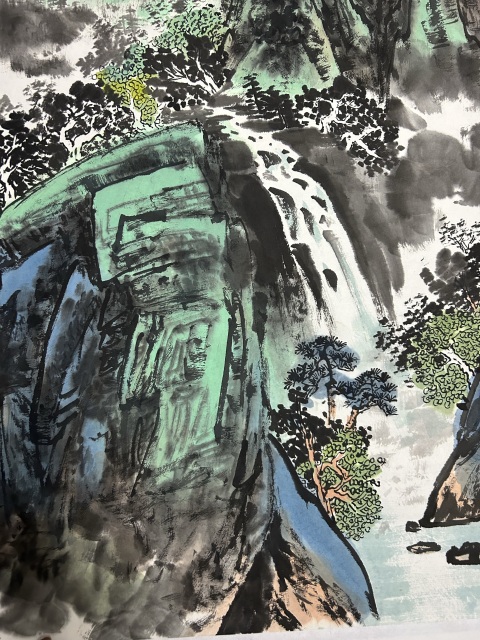 古玩字畫郭霖飛《溪山隱居圖》拍賣,當前價格758元