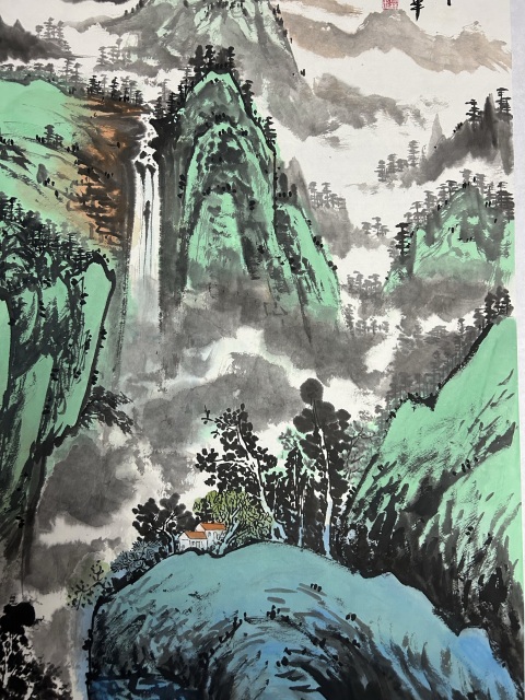 古玩字畫郭霖飛《春山富水》拍賣，當(dāng)前價格755元