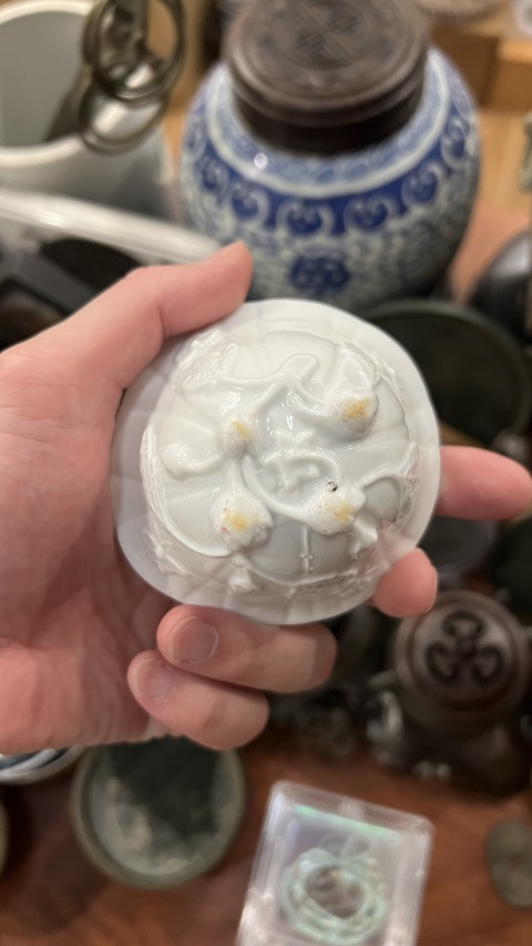 古玩陶瓷民國?德化窯白釉杯拍賣，當前價格760元