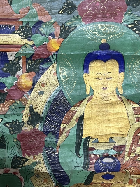 古玩字畫唐卡藥師佛拍賣，當前價格20000元