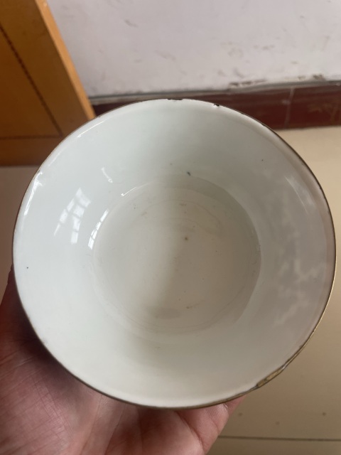 古玩陶瓷青花纏枝花卉紋碗拍賣，當前價格1650元