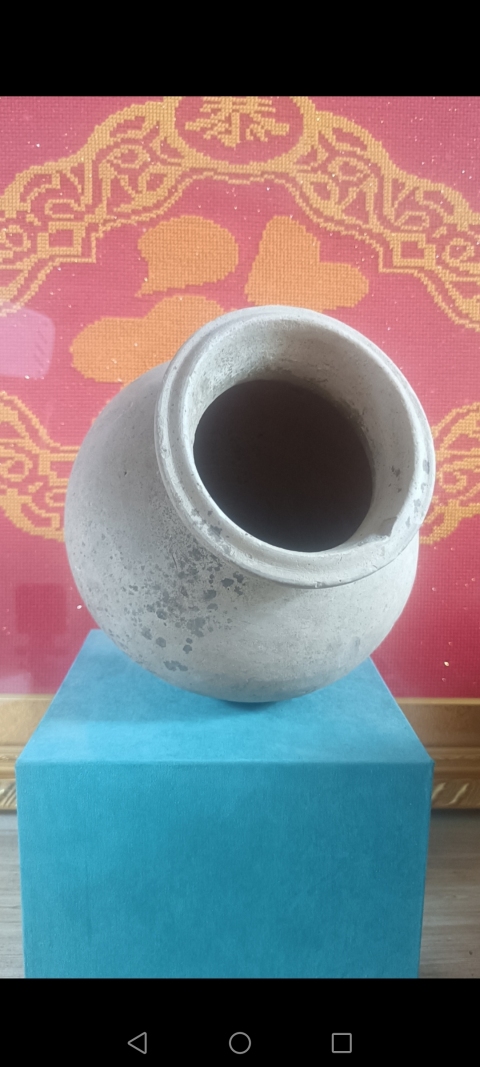 古玩陶瓷漢代~灰陶罐拍賣,當前價格11元