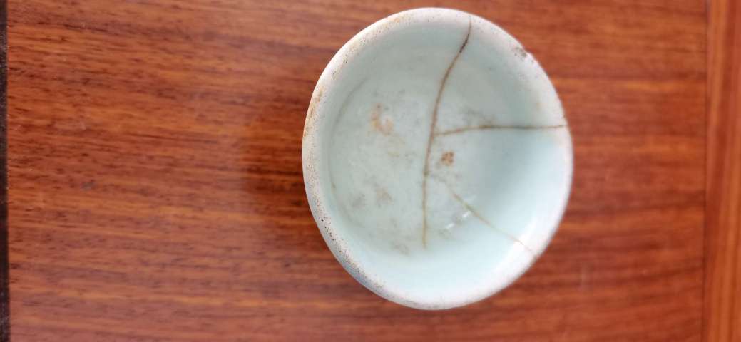 古玩陶瓷兩個霽藍釉茶杯拍賣,當前價格2000元