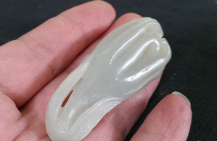 古玩玉器和田玉雕“佛手瓜”拍賣，當前價格480元