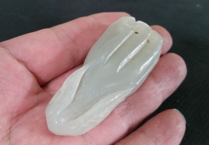 古玩玉器和田玉雕“佛手瓜”拍賣，當前價格480元