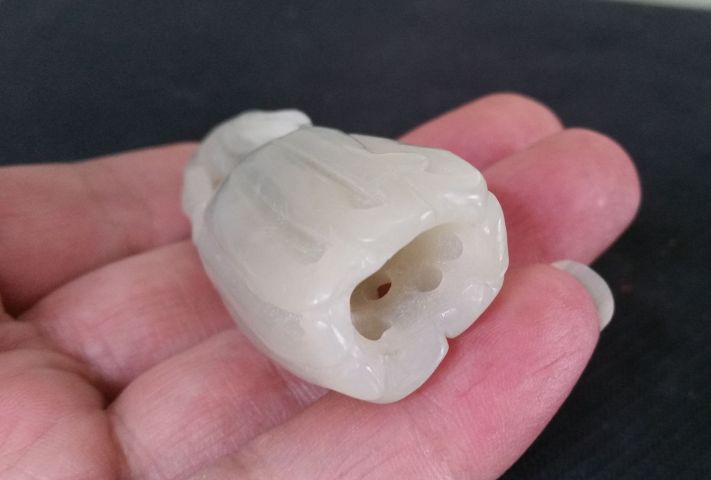 古玩玉器和田玉雕“佛手瓜”拍賣，當前價格480元