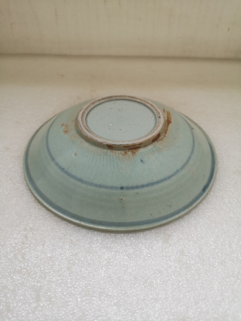 古玩陶瓷花卉紋青花盤拍賣,當前價格680元