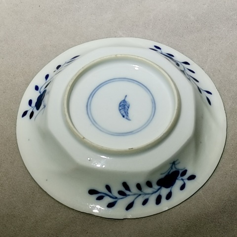 古玩陶瓷清 康熙青花大吉大利冠上加冠折沿盤拍賣，當前價格308元