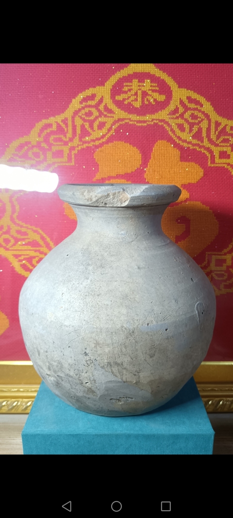 古玩陶瓷西漢～灰陶漢罐拍賣，當前價格388元