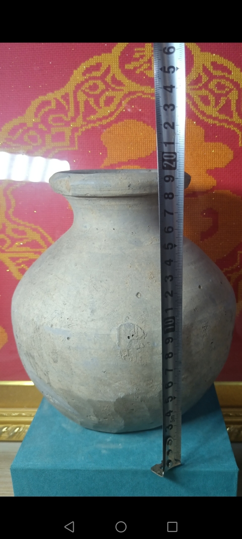 古玩陶瓷西漢～灰陶漢罐拍賣，當前價格388元