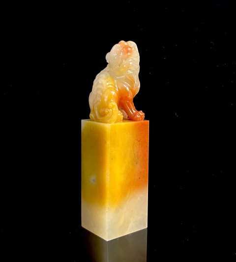 古玩雜項壽山荔枝凍印章拍賣,當前價格19999元