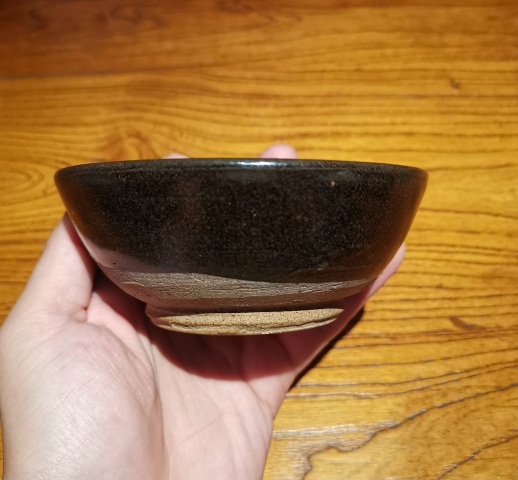 古玩陶瓷《平臺實物保真》元末明初茶葉末釉盞拍賣,當前價格888元