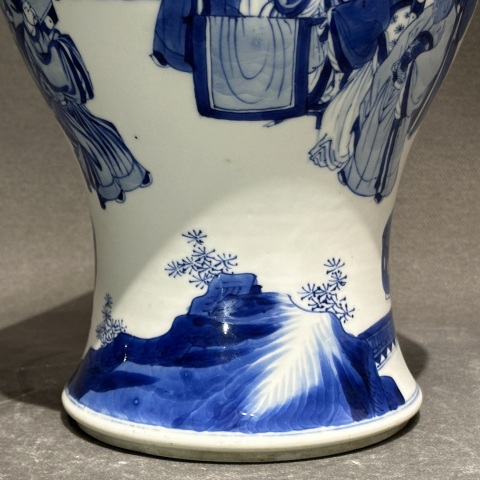 古玩陶瓷清康熙青花人物鳳尾尊拍賣，當前價格57000元