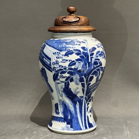 古玩陶瓷清康熙青花人物鳳尾尊拍賣，當前價格57000元