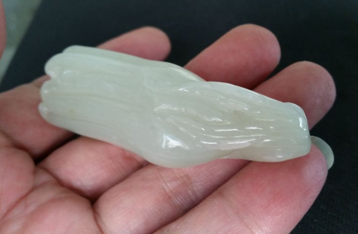 古玩玉器和田玉雕“佛手瓜”拍賣，當前價格580元