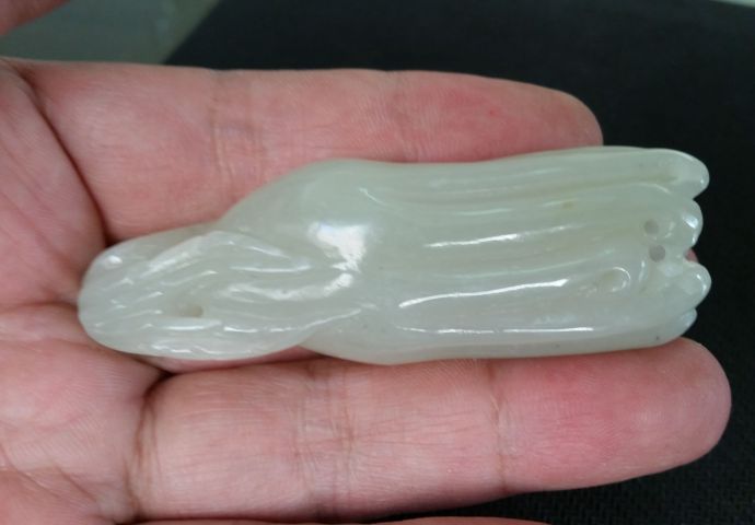 古玩玉器和田玉雕“佛手瓜”拍賣，當前價格580元