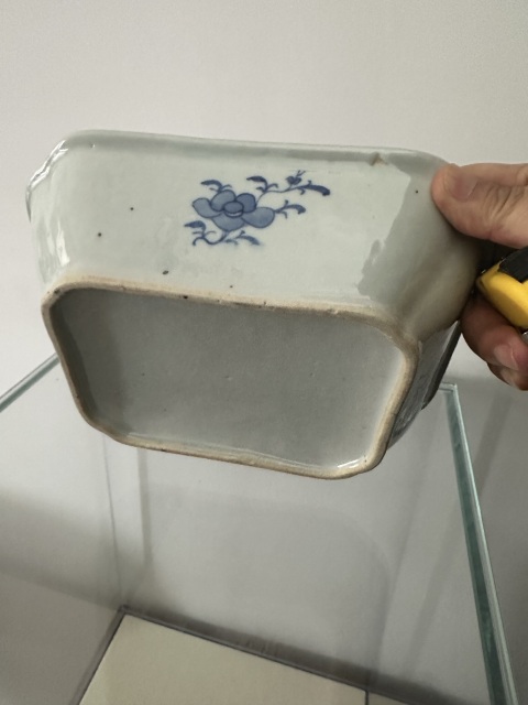 古玩陶瓷青花山水人物紋八方蓋鍋拍賣,當前價格2680元