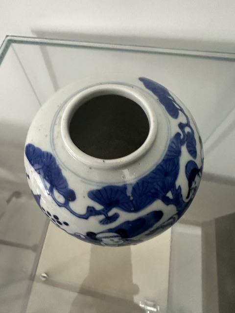 古玩陶瓷青花人物故事紋茶葉罐拍賣，當前價格1680元