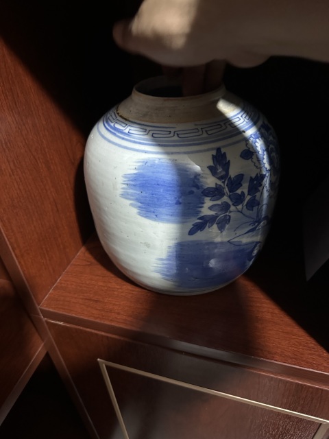 古玩陶瓷青花花卉紋蓋罐拍賣,當前價格1280元