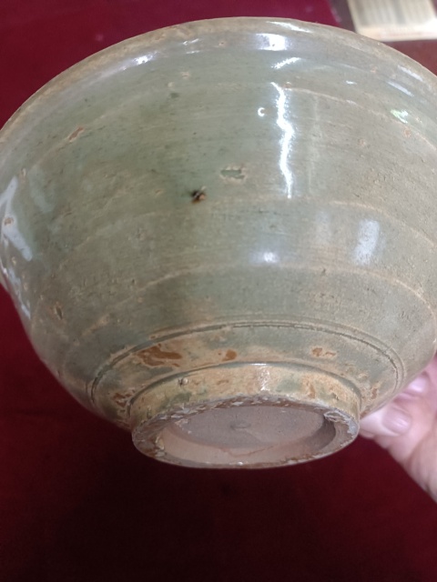 古玩陶瓷龍泉青瓷撇口碗拍賣,當前價格458元