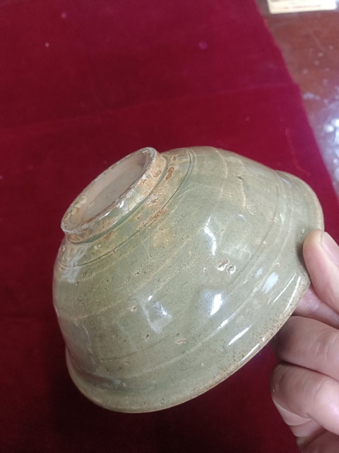 古玩陶瓷龍泉青瓷撇口碗拍賣,當前價格458元